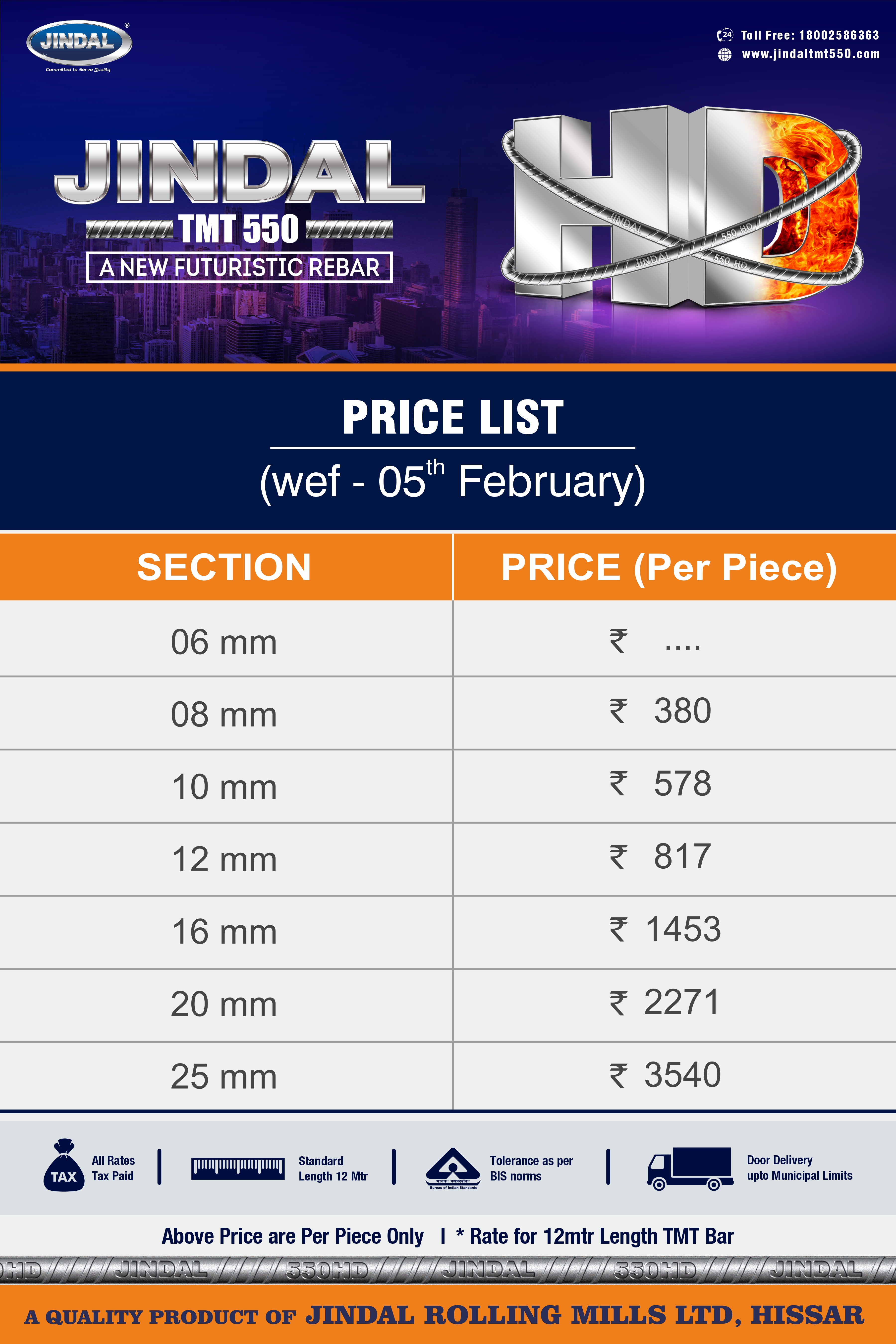 JINDAL PANTHER STEEL PRICE LIST 2022 | Hello Friends Jindal panther TMT bar  price list March 2022 Call 8510991212 for inquiry We are dealing in Delhi  gurgaon region. #TMT #tmtsteel #TMTBar... | By Build MakaanFacebook